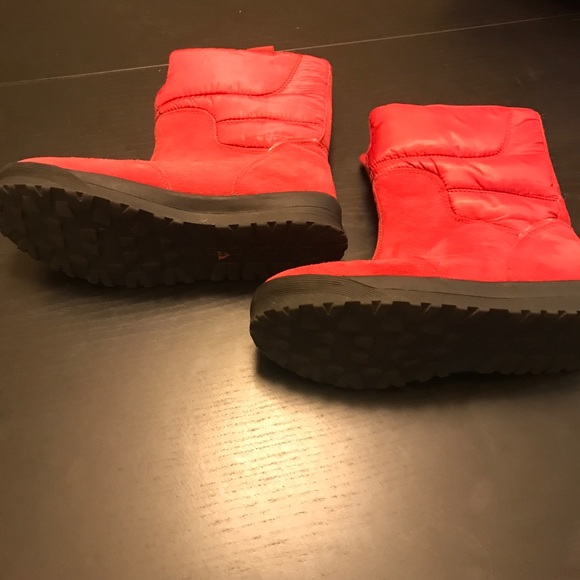 Land’s End Snow Après-ski Boots - Womens Size 6 - Red - Picture 3 of 6